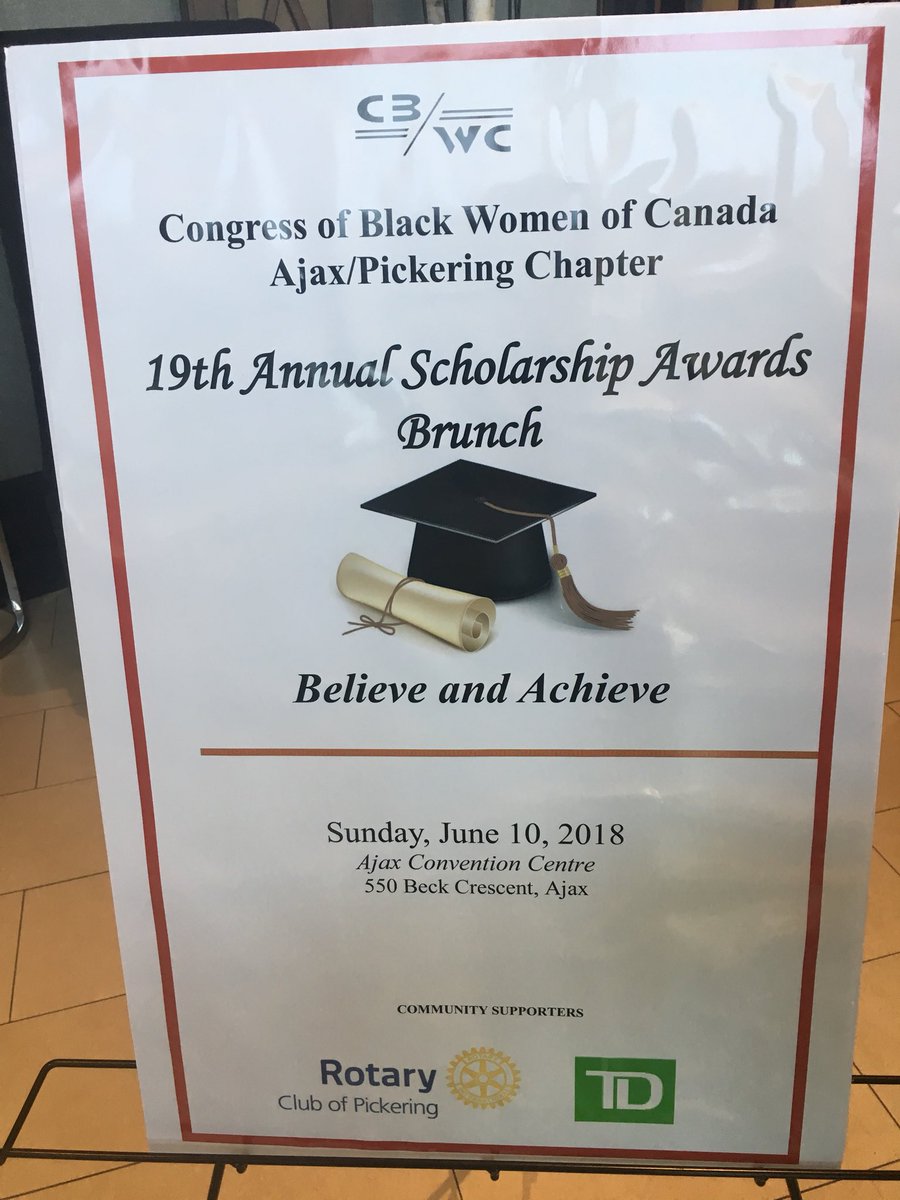 iamcelinacc's tweet photo. Congratulations to the @wo_black on your successful 19th annual scholarship brunch. Congratulations to the four well deserving award winners. #BelieveAndAchieve https://t.co/2YfMUBi5N7