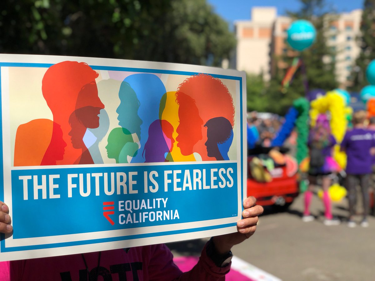 eqca's tweet photo. Celebrating our community’s strength, resilience, and diversity today at @SacPride parade today with our friends, coalition partners, and volunteers! We are the future, and #TheFutureIsFearless! #Vota #SacPride #Pride2018⁠ ⁠ https://t.co/7OR1671xV0