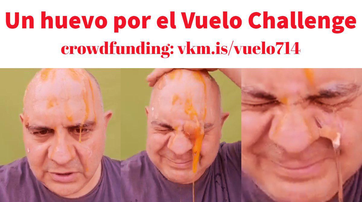 "Un huevo por el vuelo" 
Challenge para el crowdfunding vkm.is/vuelo714
Mira el periscope en
➡️pscp.tv/w/be1SRDFwempN…