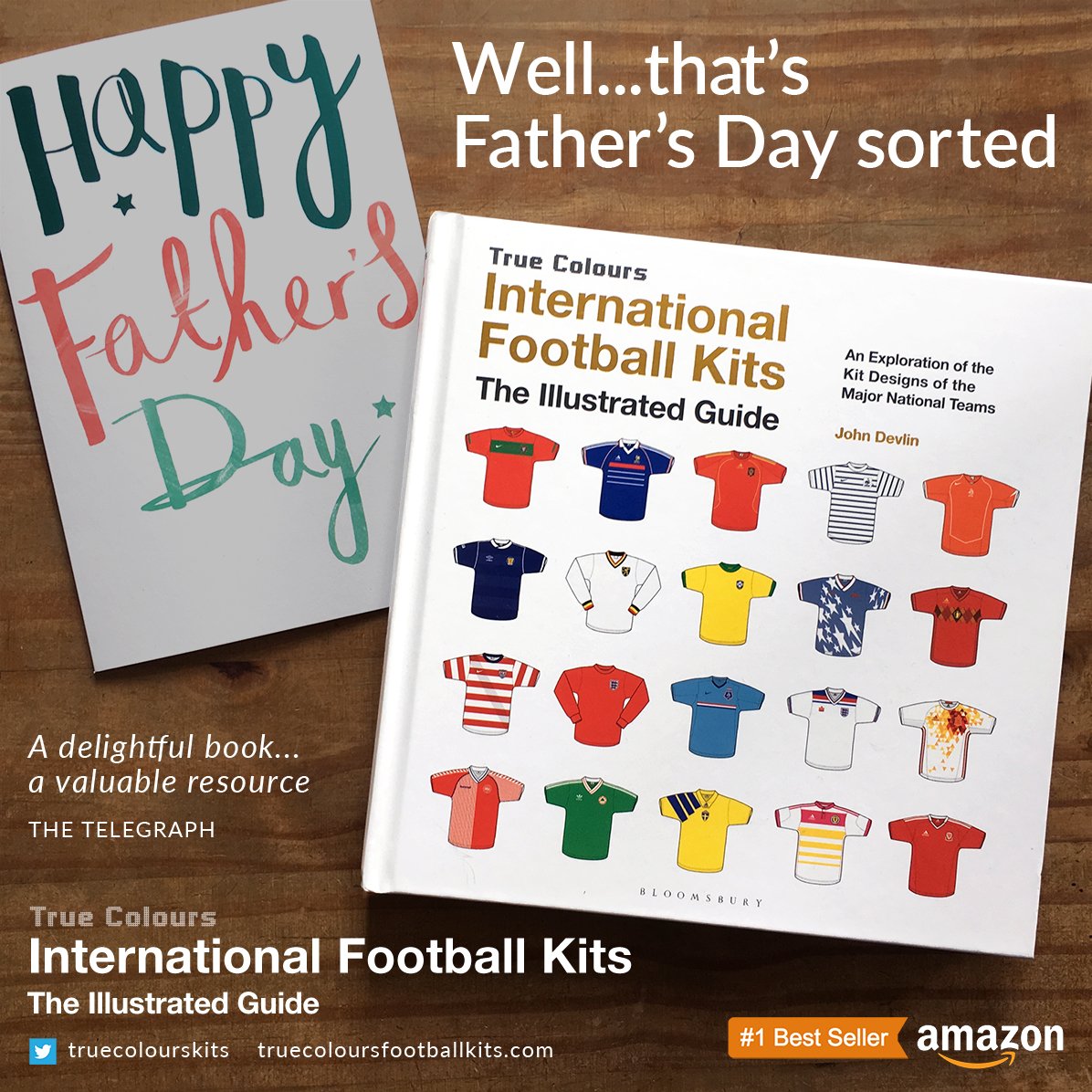 True Colours: International Football Kits - The Illustrated Guide

...the ideal Father's Day gift! Available now!

#fathersdaygifts #fathersday #footballkits #worldcup #football 
#truecoloursinternational