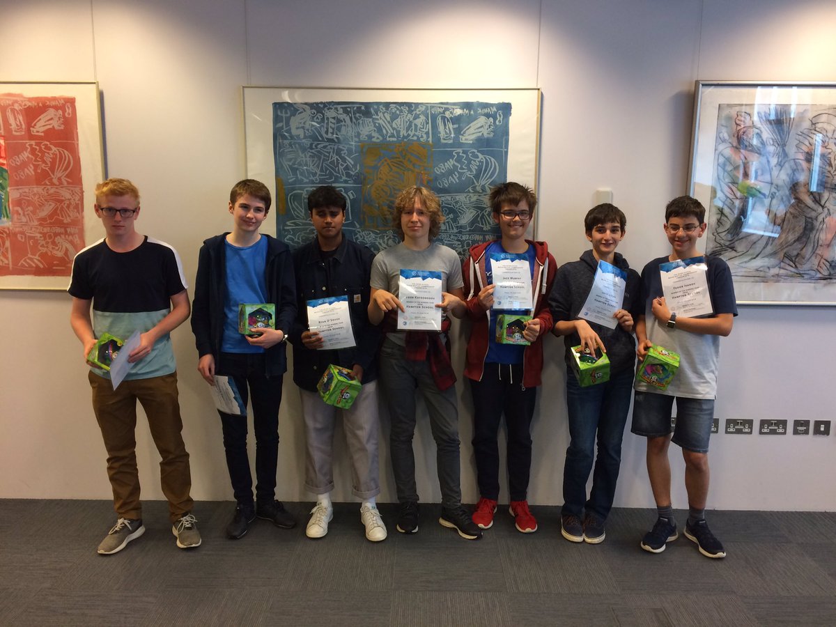 Hampton's mathematicians beat St Paul's and LondonSMP to win the Maths Battle Tournament Finals in Kensington.