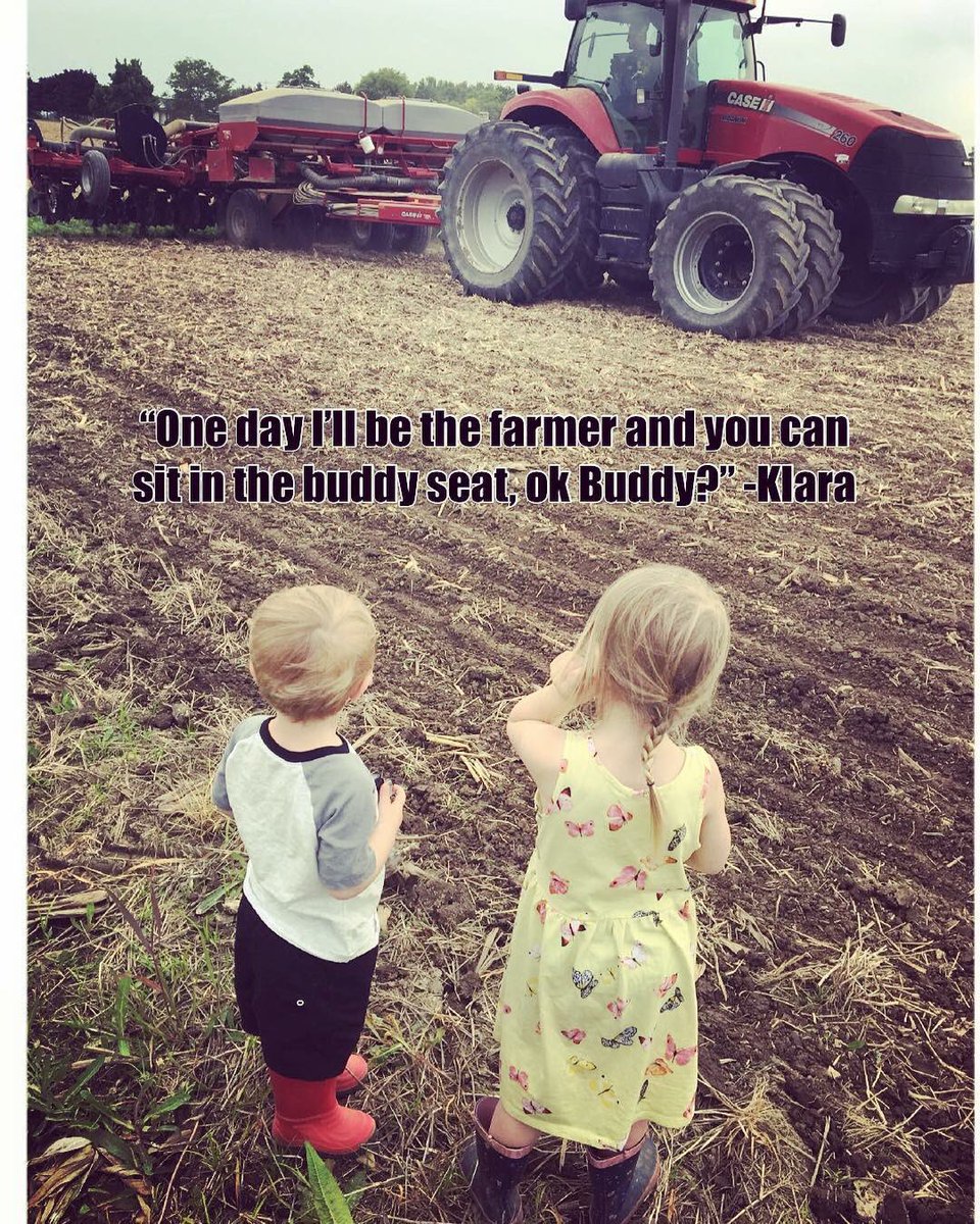 I love the conversations these two have! #plant18#farm365#dreambig #PRIDESeeds 2444 soys going in #ontag