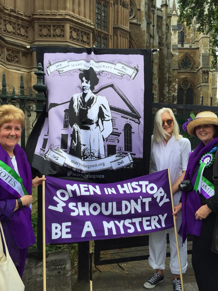 callyauckland's tweet photo. One of my heroines @maryonthegreen @processions2018 @SITWD @SIGBI1 the original #feminist #PROCESSIONSldn with @soroptimistlb #victorianstudies @BirkbeckC19 https://t.co/wffW5AMk0r