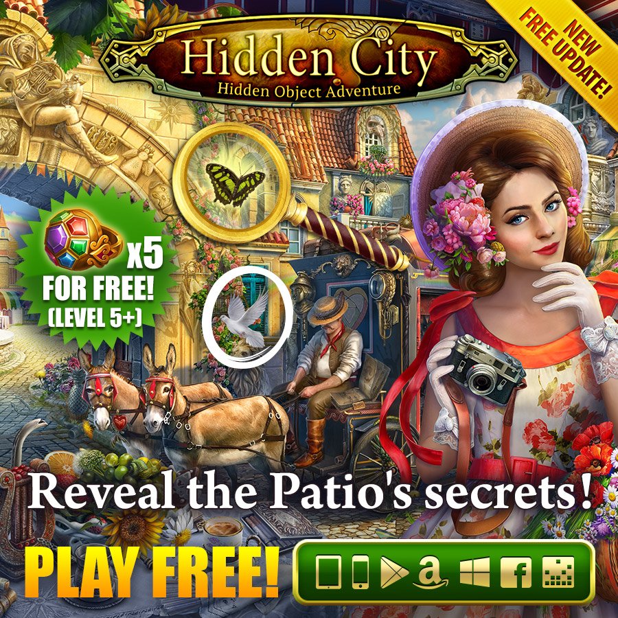 G5 Entertainment On Twitter A Mysterious Italian Patio Has Appeared In The City Of Shadows But Why Is It So Lifeless Plunge Into The Intriguing New Update Of Hidden City Complete The