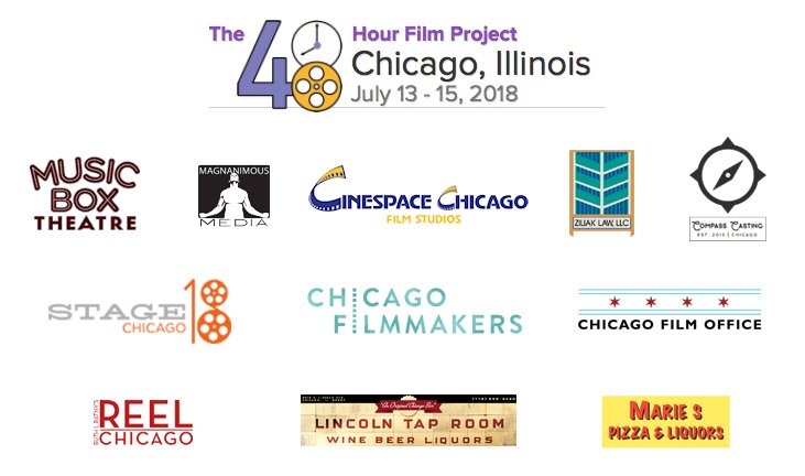 Chicago48HFP's tweet photo. Thanks to our #48hourfilmproject sponsors! #musicboxtheatre #magnanimousmedia #cinespacechicago #ziliaklaw #compasscasting #stage18chicago #chicagofilmmakers #chicagofilmoffice #reelchicago #lincolntaproom #mariespizzaandliquors #nitestarpro https://t.co/3Yz5SryaF2