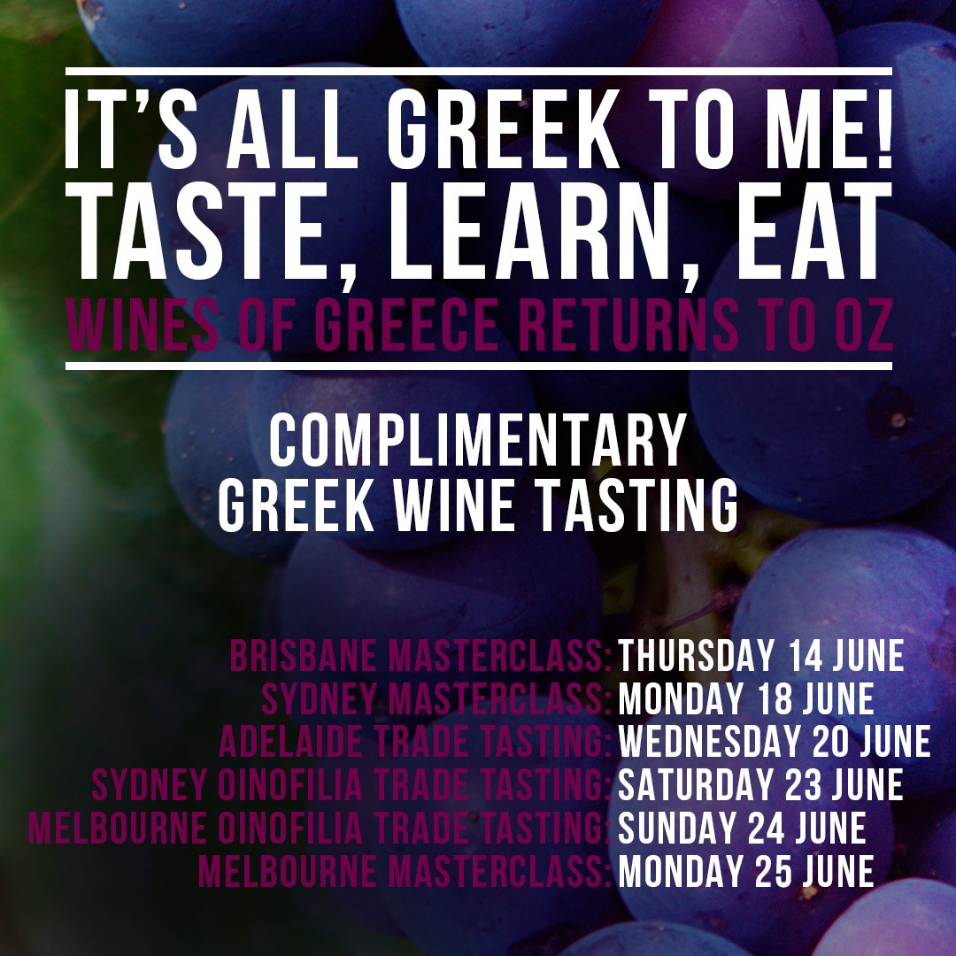 newwinesofgreece.com/news_of_greek_… #Greekwine is on its way to Australian #winelovers for 2018 road show #wine #winesofgreece #Australia