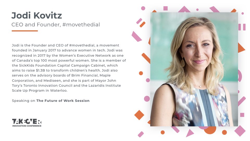 I’m excited to introduce The Future of Work panel at <a href="/TribalScale/">TribalScale</a>’s TakeOver Innovation Conference tomorrow. This year’s speaker line-up is impressive &amp; includes a diverse set of perspectives. 

Here is why I am excited > m.youtube.com/watch?feature=…

See you at #TOIC2018 #movethedial