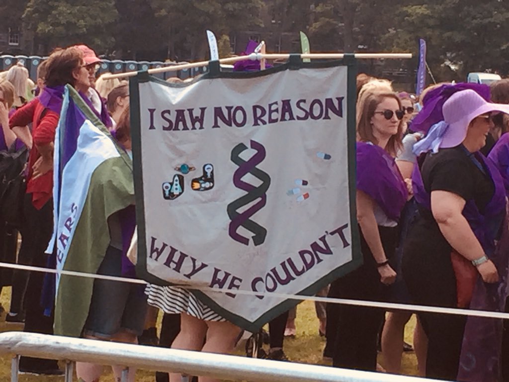 heworthflash's tweet photo. What a superb day at #processions2018 Edinburgh! Up the sisterhood ✊💗 https://t.co/lHLfgYoVAd