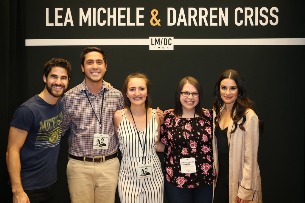 dani_readyforit's tweet photo. Still reeling from last night!!! Completely awestruck all day and night long ⭐️ thank you for the most unforgettable night of my life @LeaMichele and @DarrenCriss #LMDCTourVIP https://t.co/dpWPqXHbBb