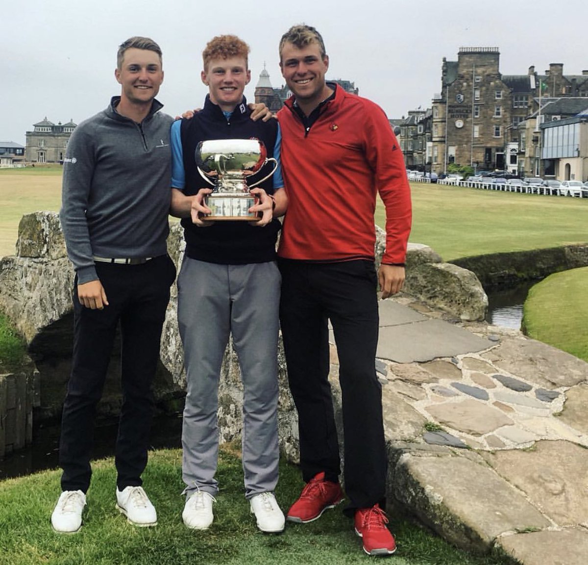 LouisvilleMGOLF's tweet photo. HUGE CONGRATULATIONS to John Murphy for his victory in the St Andrew's Links Trophy!!! Big players do it on the biggest stages!!! 🎉🏌️🏻‍♂️🎉👏👏👏 #gocards https://t.co/xQEBMmSbuQ