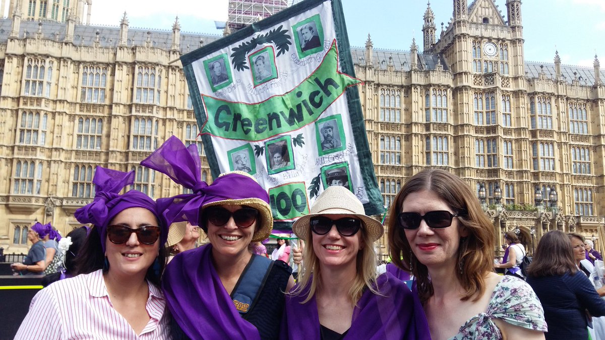 261Greenwich's tweet photo. Proud to be wearing purple today. Standing on the shoulders of our fearless predecessors. #fearlessAF #261fearless #strongwomen https://t.co/6gf7bhK9Rm