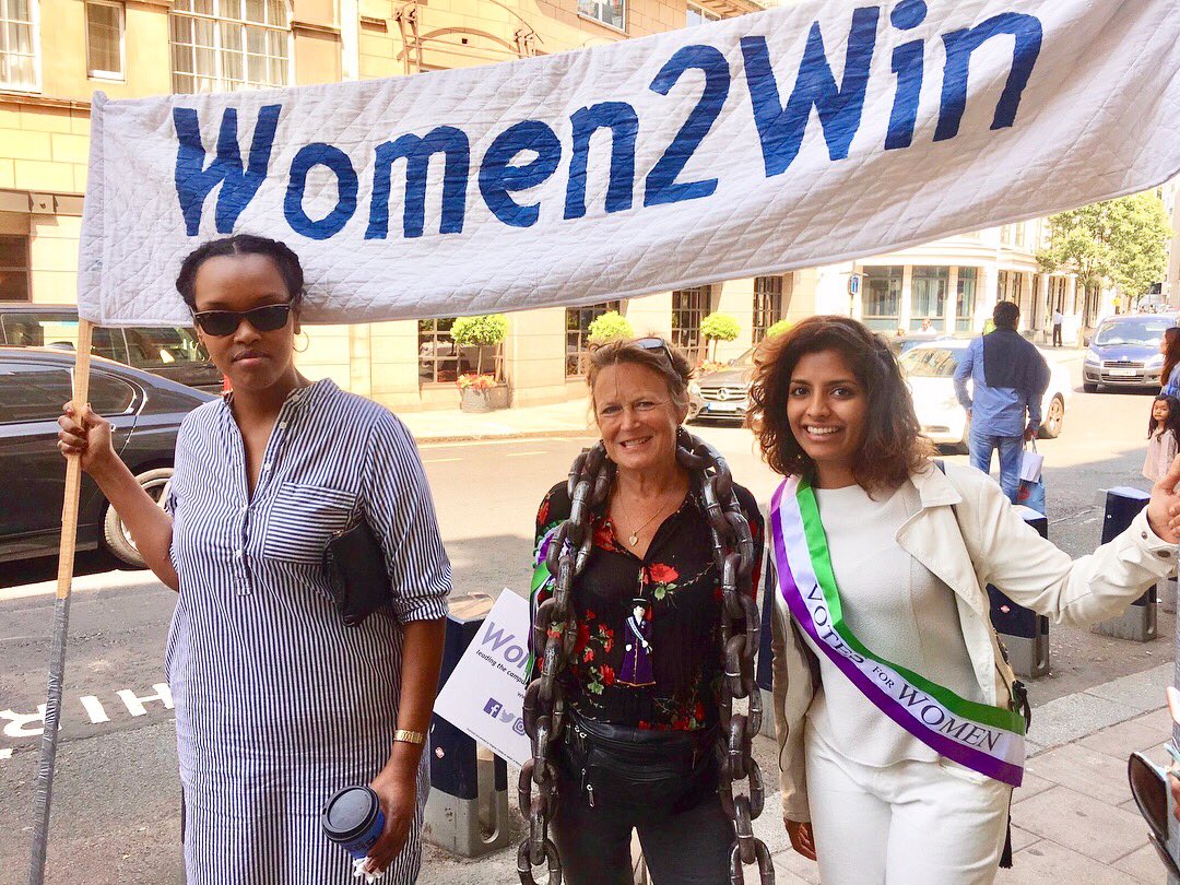 ReshamKotecha's tweet photo. I marched today in honour of the brave & inspiring women who marched for us 100years ago. Thank you #suffragettes for all you did, so the women after you could vote. Great to be with @Women2Win @Baronessjenkin @andrealeadsom @mimsdavies @NimkoAli
#CourageCallsToCourageEverywhere https://t.co/ZSDvED0Ify