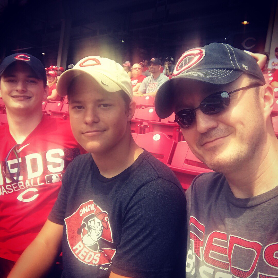 EricTheRed01's tweet image. Had a great time with my boys at the @Reds game yesterday! Love the Scooter bobblehead! 😎⚾️🛵