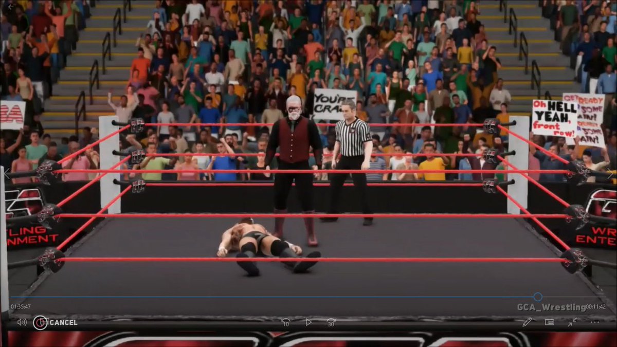 GCAWRESTLING2K's tweet photo. While the attention was on #LosJefesLatinos, #HadeMercer was about to leave the arena but was then heavily ambushed by #TheSenate! With @1TrueBeauCHAMP no where to be seen to help, is there heat building up between the two once more? #GCAWrestleVerse #Ep23 #WWE2K18 #YouTube #PS4 https://t.co/16pUWLr1Qb