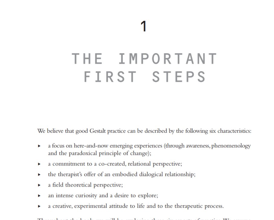 SusannahTref's tweet image. Here's a free chapter from the 4th edition of "Skills in Gestalt Counselling &amp;amp; Psychotherapy": bit.ly/2JyIwWY.  It's a useful intro. to getting started with a new client, aimed at the #TraineeTherapist. #Counselling #Psychotherapy #MondayReading