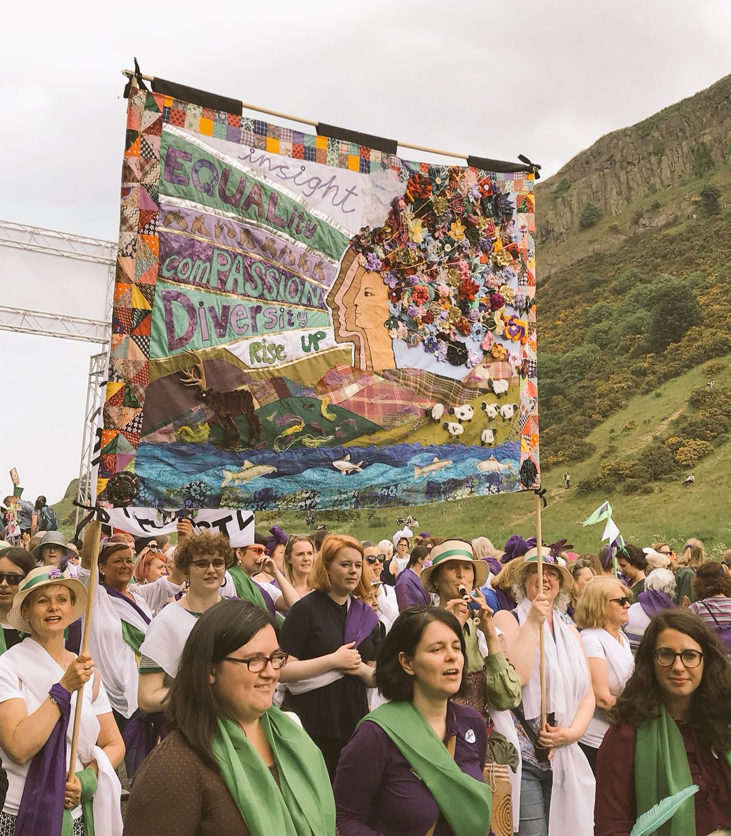 HannahWatsonSG's tweet photo. Absolutely LOVED being part of @processions2018 today. Well done to those in #PROCESSIONSEdn for the great #banners. This was a favourite: https://t.co/fdoieu5ld2