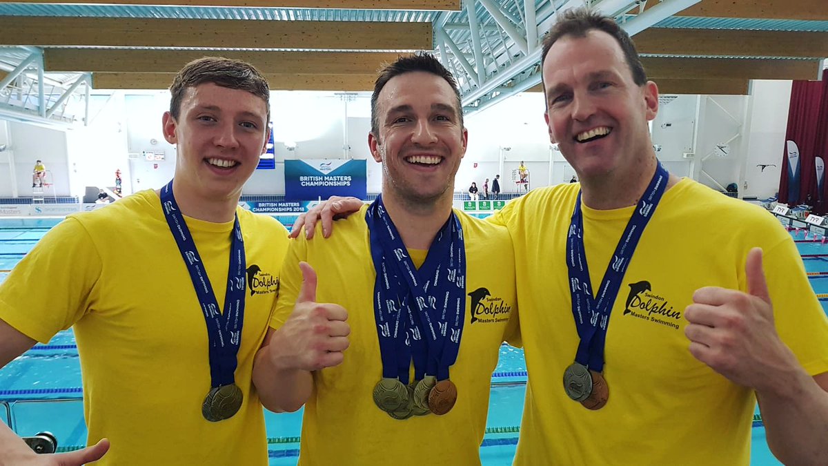 jonaudis's tweet photo. Great weekend for @SwindonDolphin legend squad. 5 gold, 2 silver, and 2 bronze between us. #BritMasters2018 #FastSwimming https://t.co/eHboBy1IM1