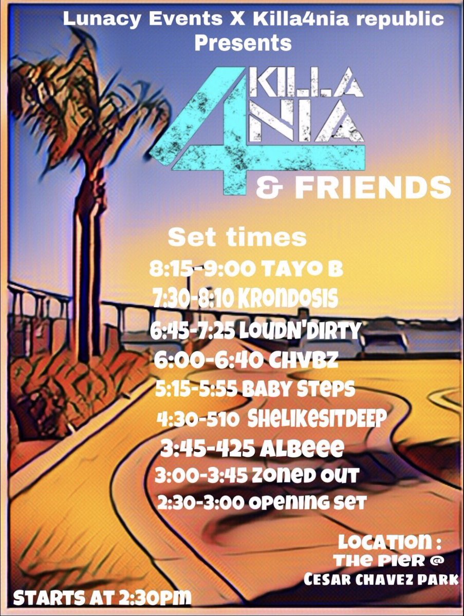 melissatflowers's tweet image. If anyone’s off today &amp;amp; in the mood for some fun, come enjoy some sick music! 😎 #sundayfunday #supportthefam