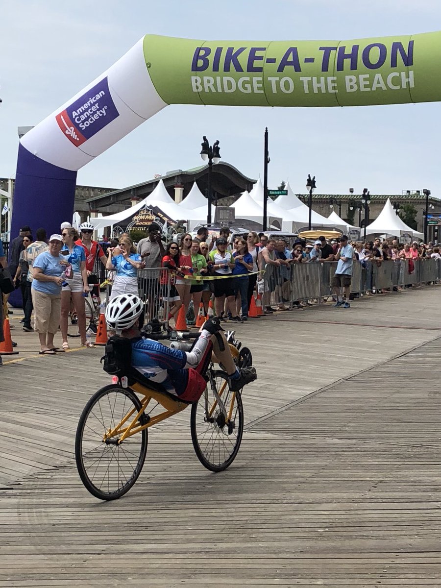 drcraigwax's tweet photo. 65 mile #recumbent cycling finish
American Cancer Society
Philly #bikeathon to Atlantic City
#bridgetothebeach @phillybike #bridgetothebeach2018
https://t.co/15jFtj4prq https://t.co/wTiJViW5sm