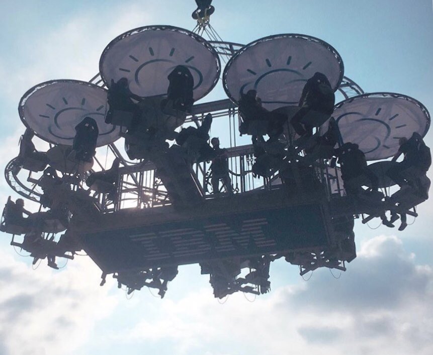 HelenWrona's tweet photo. Have you ever dreamed of flying high up in the sky on a cloud? #dreamscometrue #visitus @cebit #ibm #pavillon34 😇🙌 https://t.co/oRcRfojAFI