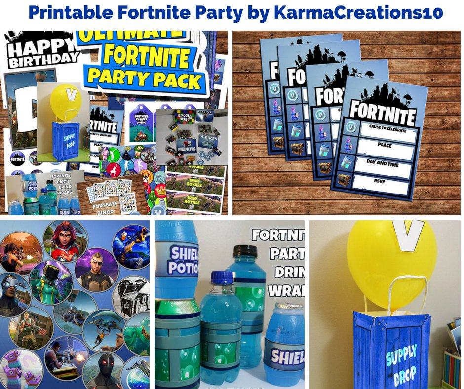 Birthday Party Themes on Twitter: "DIY Printable Fortnite ...
