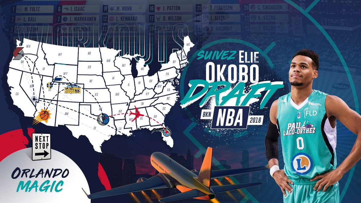 EBPLO's tweet image. 11 jours avant la #Draft2018 et une nouvelle étape sur la route des #workouts pour @ElieOkobo_0 💪