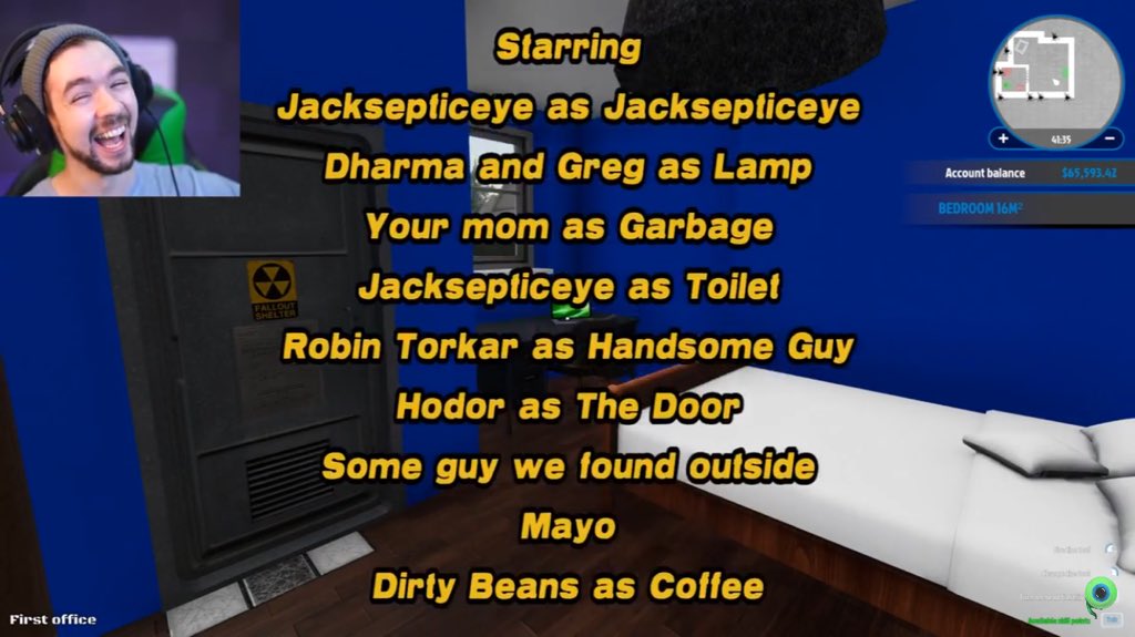 JackJames_exe's tweet photo. And you thought we weren’t gonna read (and save) it, its been immortalized. | @Jack_Septic_Eye @pixlpit #pixlpit #jacksepticeye #houseflippergame #endcredits #byrobin https://t.co/PPGutlSo0s