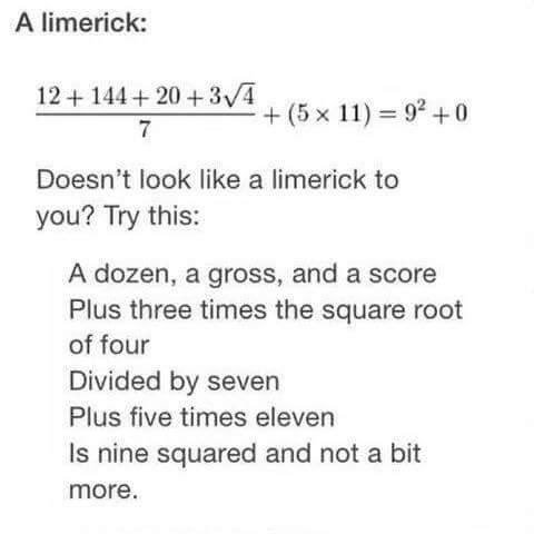 jennypeek's tweet image. Something funny to end the weekend! Via #analyticalgrammar #Maths #mathsjoke