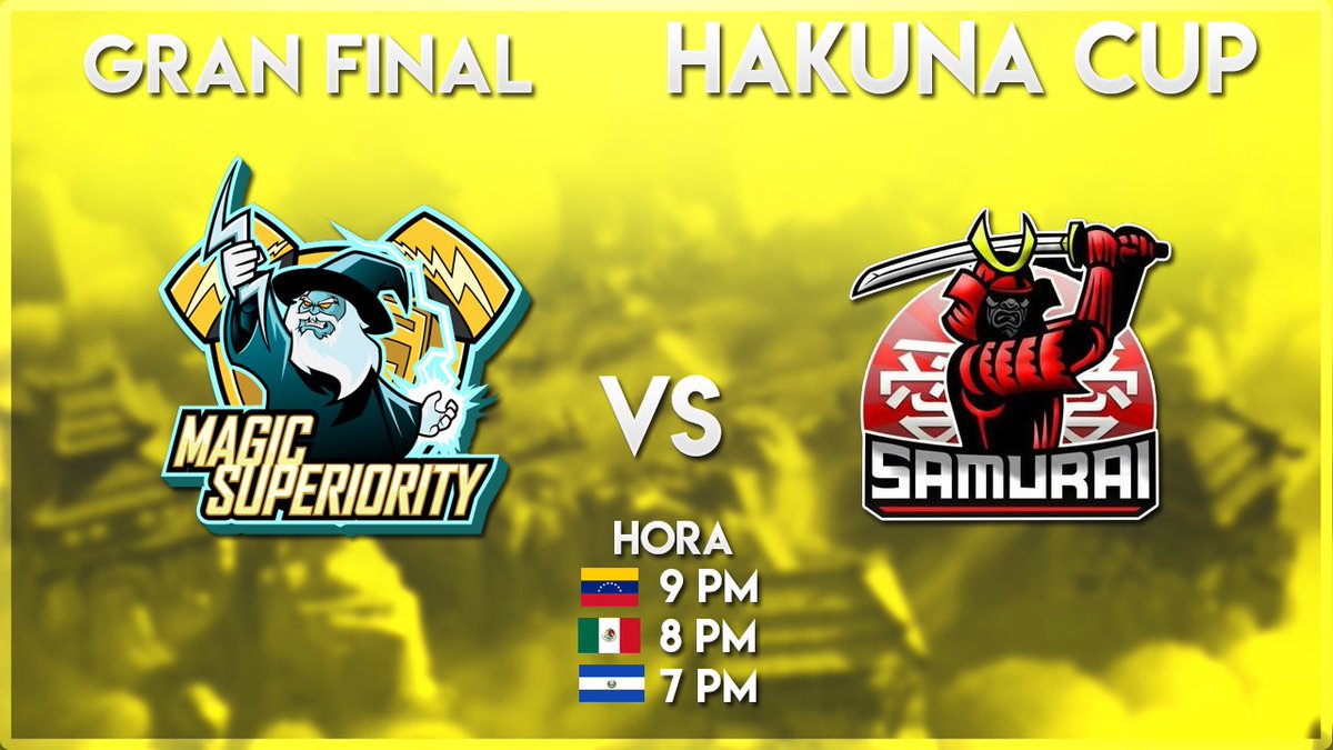 ¡¡HOY!!

GRAN FINAL DE LA #HAKUNACUP

🆚@MSArgentinaGG VS @Sel_SamuraiPY 
⏰7:00PM🇳🇮8:00PM🇲🇽9:00PM🇻🇪

¡Buena Suerte!
