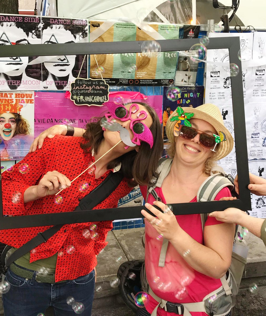 Merci à <a href="/QuebecDramaFed/">Quebec Drama Federation</a> ! On #fringebuzz en masse ! Avec les shows... et un tout petit peu de bière, n'est-ce pas @NishaColeman ? ;-)