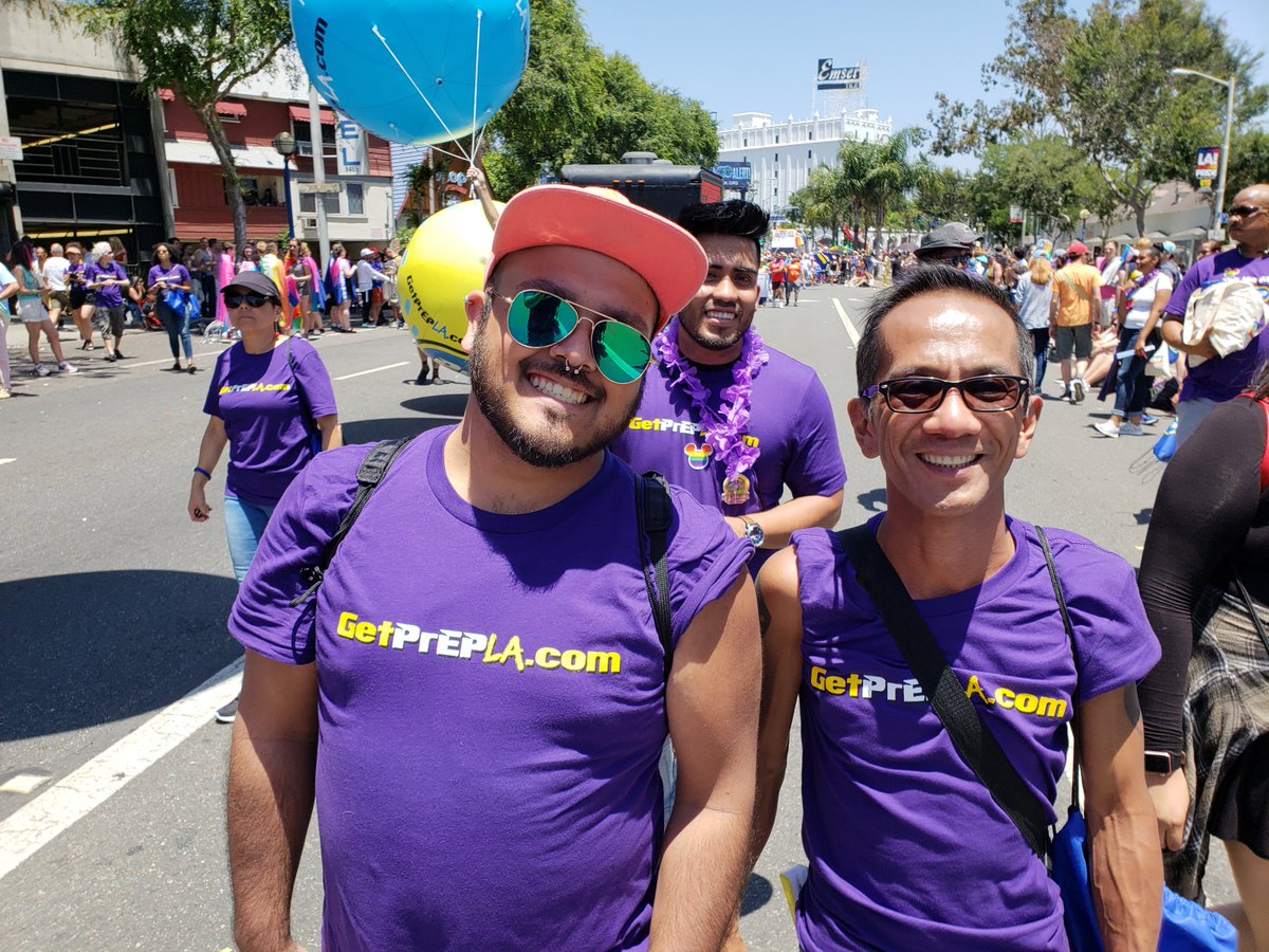 getPrEPLA's tweet photo. It was our biggest turn out of volunteers ever! Thanks for helping us educate our communities at #LAPride about free and low cost PrEP + Condoms. https://t.co/P0reldAKhc #JustBe #getprepla https://t.co/S5t7JUNYTf