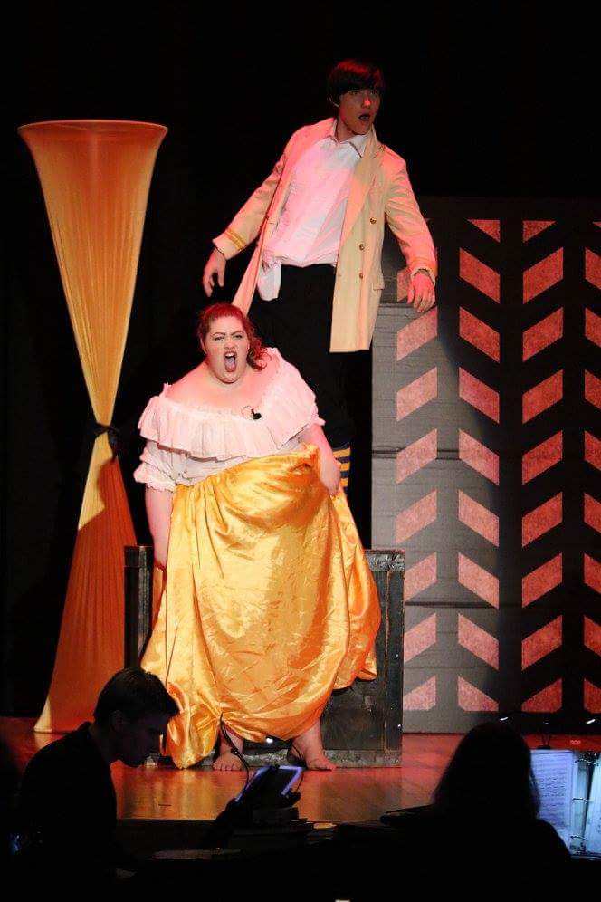 Call_Me_Elphie's tweet photo. A stepsister, an inkeepers wife, and Leading Player walk into a bar... 6 year theater journey, many more years to come! #TonyDreaming https://t.co/t9xrgJ4wl5