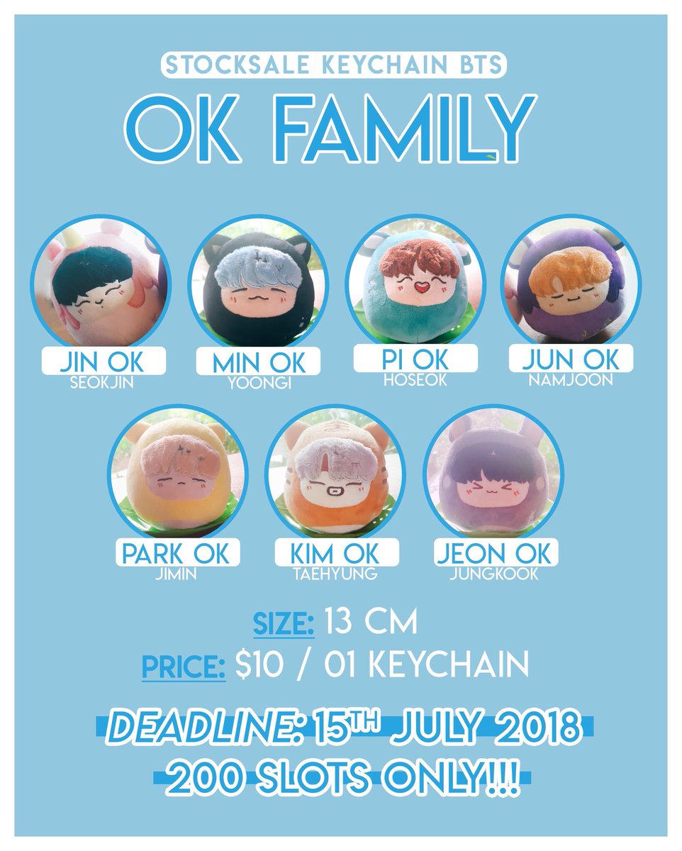 BTShopPH's tweet photo. [PH🇵🇭 GO | Pls RT]

✨OK FAMILY (BTS KEYCHAIN)
by @anzi_studio 

❗️200 slots only for this stock sale!

🏷P580.00/pc
*plus GO fees

📆July14

📝*Details/Form: https://t.co/lWzdrpyyOw https://t.co/x4p37ShF8O