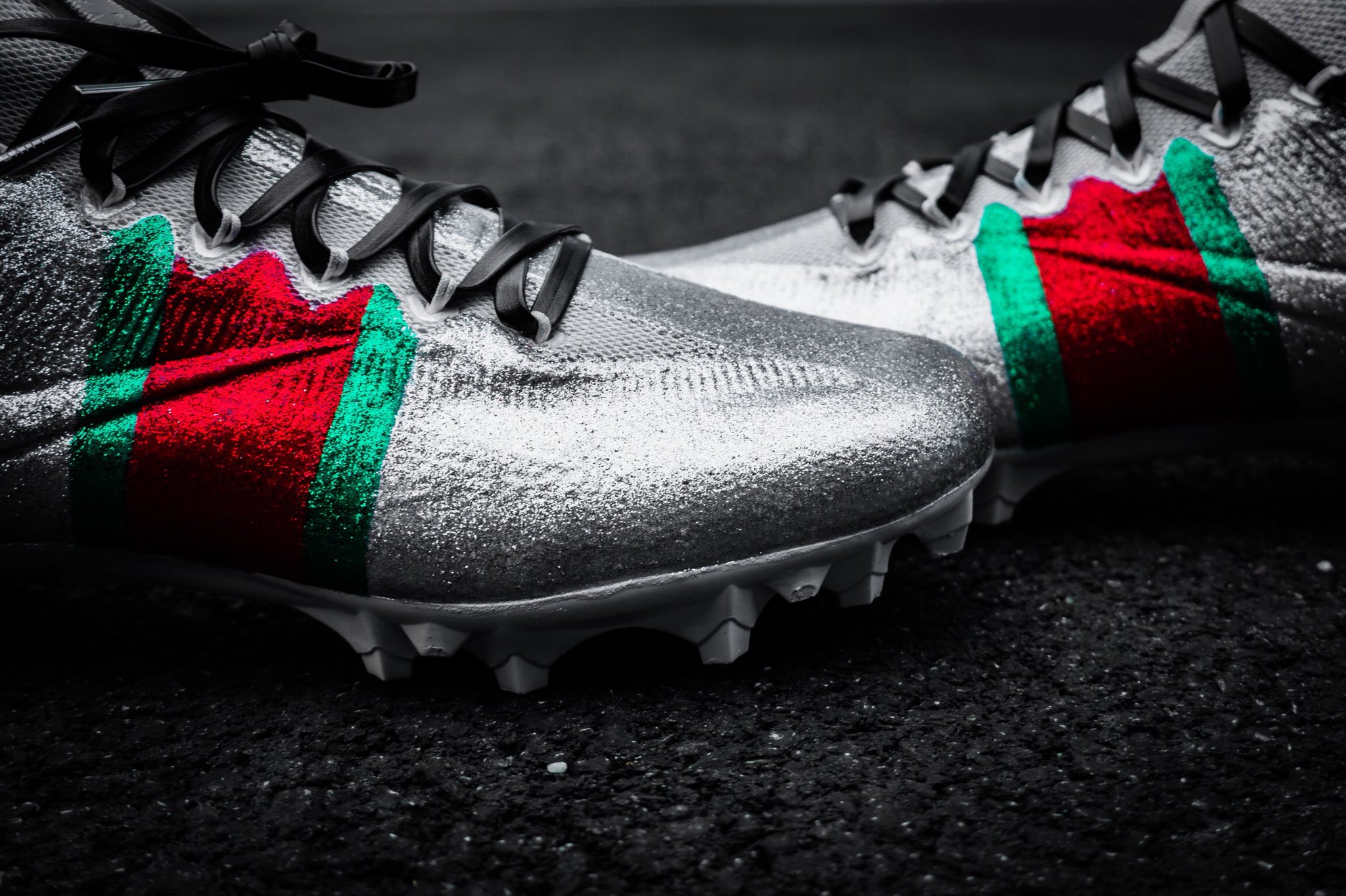 Marvin Baroota on X: Custom Gucci Bambi inspired cleats for @Mathieu_Era!   / X