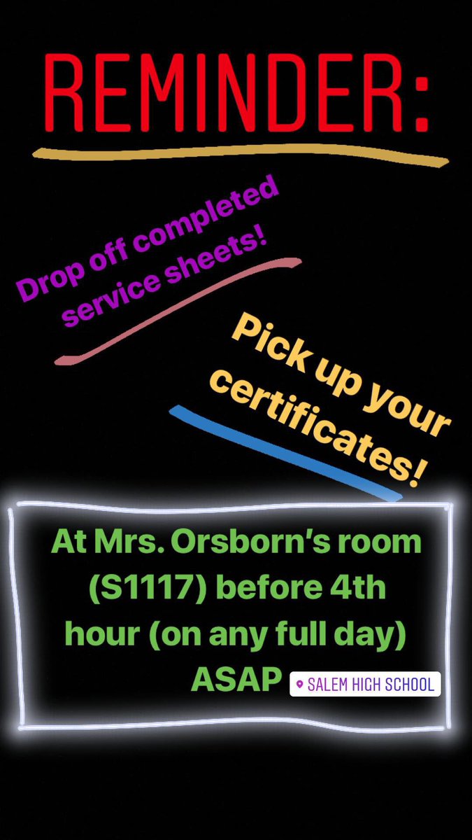 PCEPKeyClub's tweet image. Don’t forget to turn in your completed service sheets and to pick up your certificates at Mrs. Orsborn’s room ASAP! (You can only receive a certificate if you have turned in completed service sheets for both semesters!)🗝