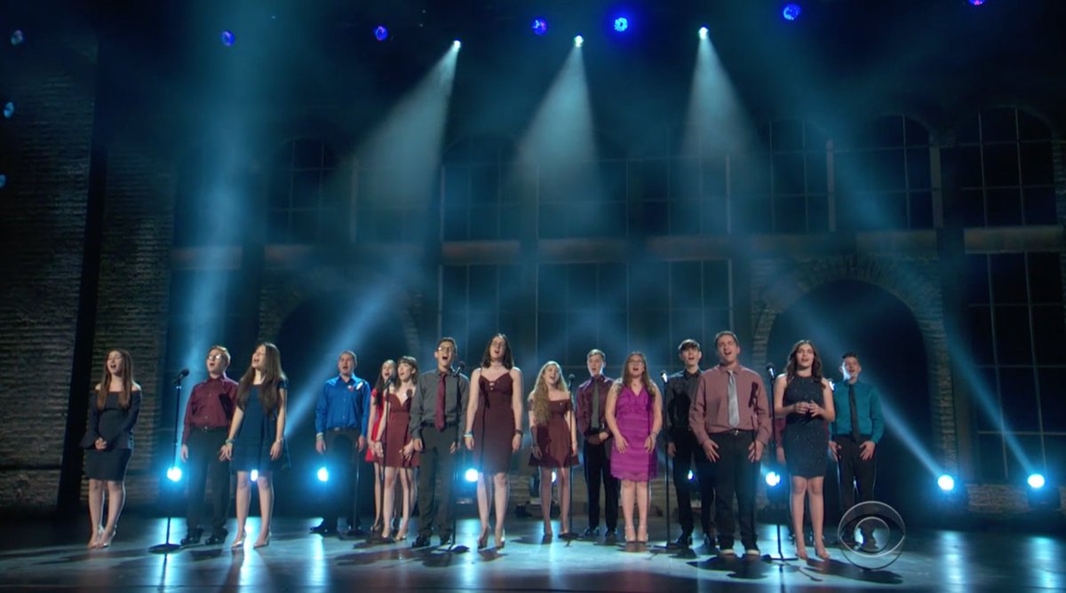 EW's tweet photo. Students from the Marjory Stoneman Douglas High School drama department bring down the house with 'Seasons of Love' at the #TonyAwards https://t.co/UOodvhQ5XV
