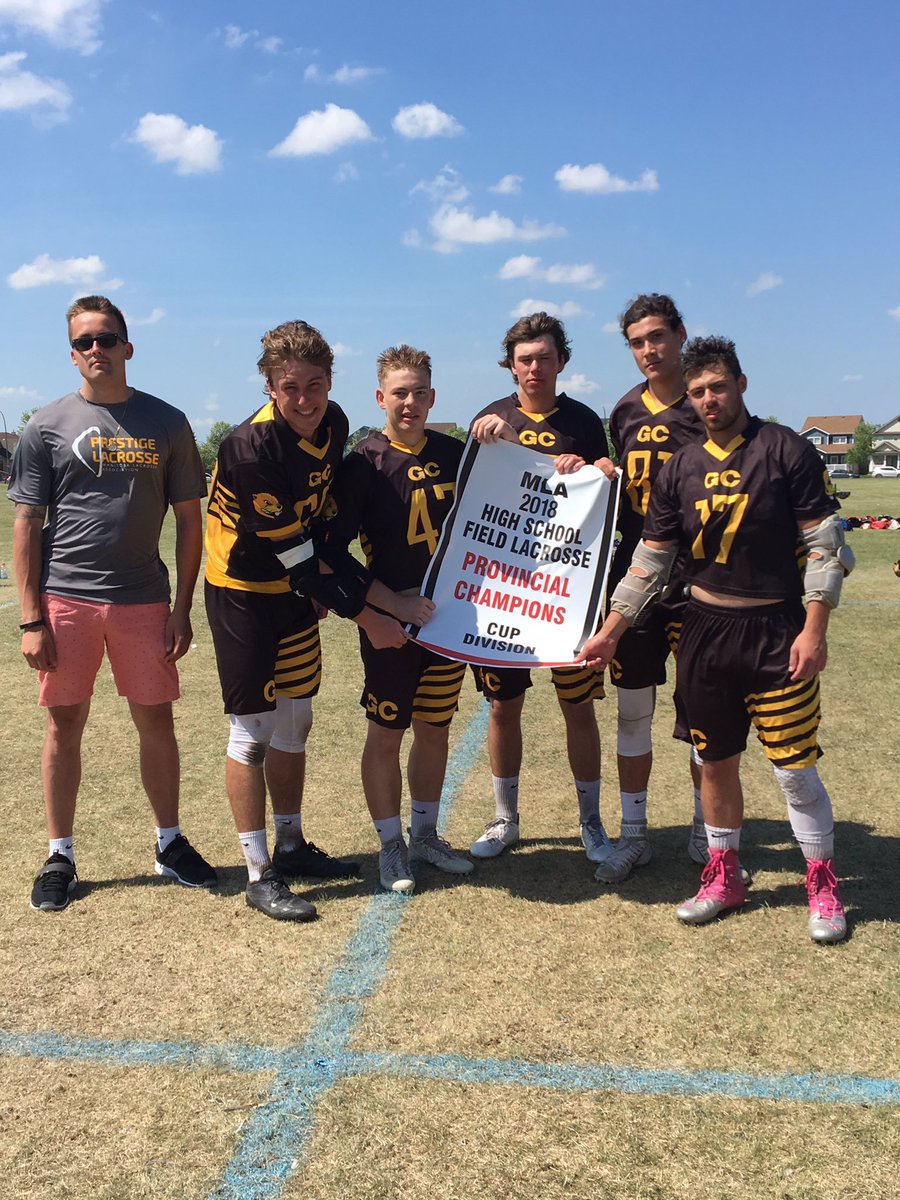 lacrosse_gc's tweet photo. The boys end the season with a Cup Division win! Good luck to all our graduating players in their future endeavours! #GCLax 👊🏻 https://t.co/IHDz92ZOrA