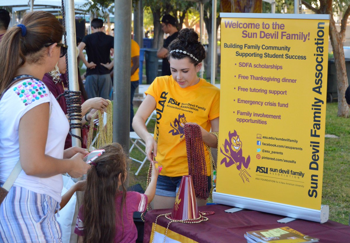 The Sun Devil Family Association looks forward to welcoming families at new student orientations, during Sun Devil Send Offs alumni.asu.edu/events/sun-dev…, at ASU Welcome eoss.asu.edu/welcome and throughout the year! Go Sun Devil families!