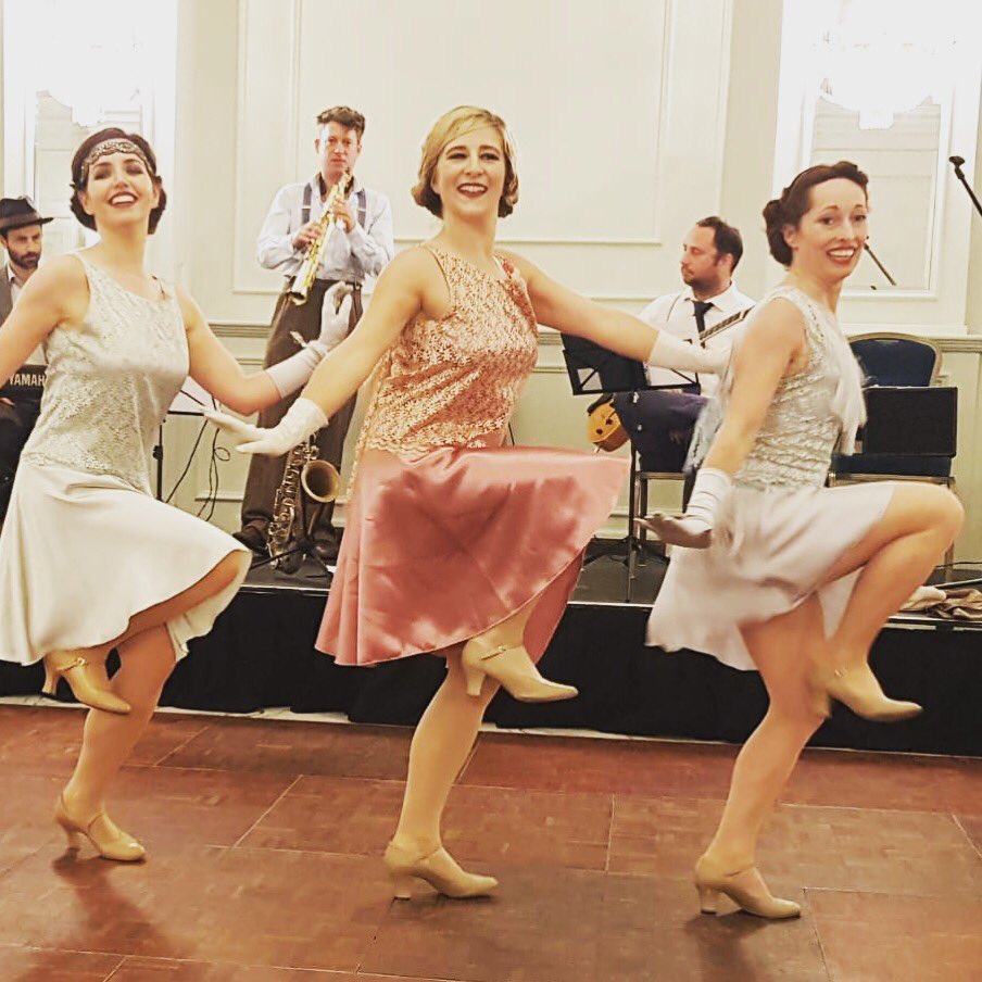 Flappers doing what they do best at @mycharlestondance Afternoon tea at @brightonmet  #afternoontea #hilton #flappergirls #flapper #afternoontea #tea #dance #dancers #charleston #1920s