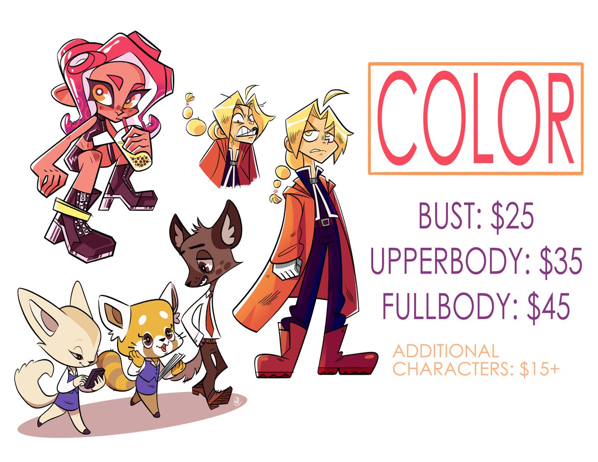 Hi friends! I'm going to be taking commissions for this summer! If you have any questions, DM or email me at alexas.doodles@gmail.com
?Shares are always so so appreciated ? 