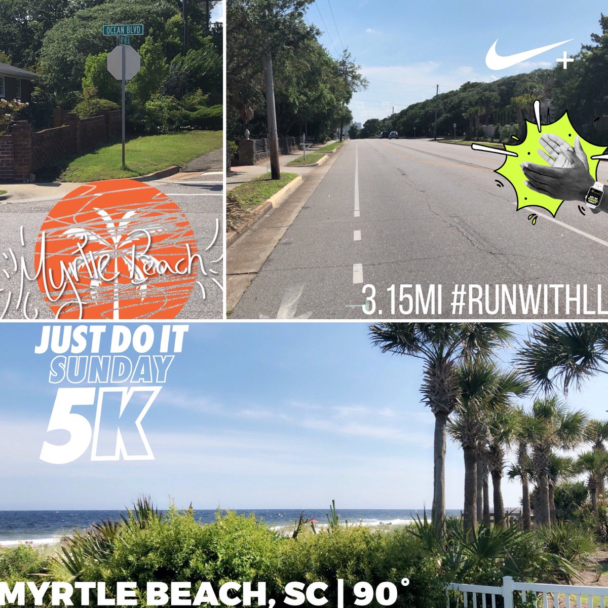 LaMontrose's tweet photo. 3.15mi #runwithLL on this #JustDOitSunday 

This heat wasn’t intended to be played with. At one point, I was pretty sure I saw Gatorade bottles walking around. In reality, they were people.

#ChooseGO
#NikePlus
#SundayRUNday
 #JustDOit https://t.co/plr2xmJ3HY