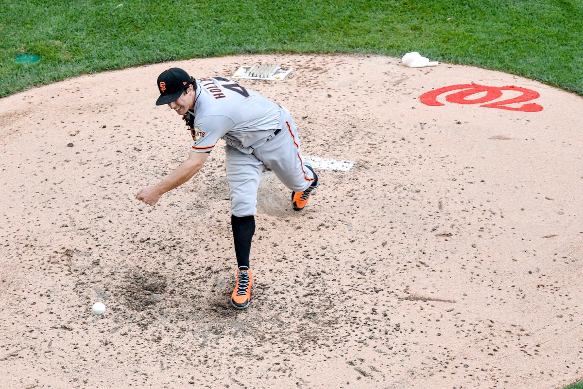 SFGiants's tweet photo. The name's NAME. LASTNAME

5 IP
3 H
0 ER
2 BB
4 K

 #SFGiants https://t.co/eOUETEHx1J