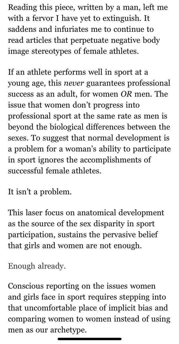 drelliesomers's tweet image. My dear friend @sarah_cruser encouraged me to write a LTE to the @nytimes about an article written about young girls in sport. Here is my response! 

Kudos to @sarah_cruser for the nudge and the editing skills! You are a brilliant human and you inspire me woman!! Thank you!