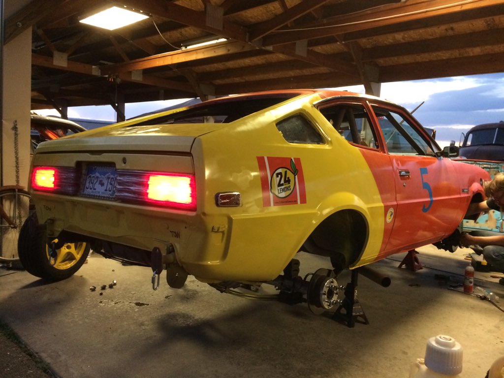 24hoursoflemons's tweet photo. Your #IndexOfEffluency winner from the #BFEGP drove some @YokohamaTC all-seasons on their wicked Plymouth Arrow. #24HoursOfLemons #PlymouthArrow https://t.co/UwKqlsTWcv