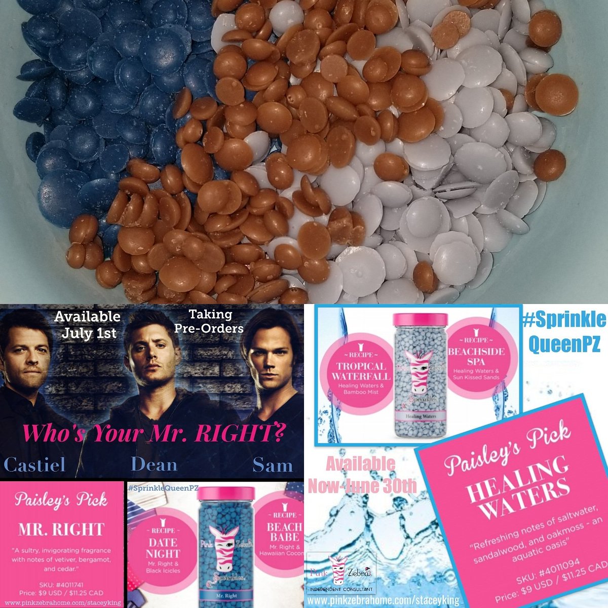 SprinkleQueenPZ's tweet photo. Today's Sprinkle Recipe: Castiel
1 Scoop 
Pasiley's Pick for June Healing Waters💦
1 Scoop 
Pasiley's Pick for July Mr. RIGHT 🕴
1/2 Scoop
Oak &amp; Bourbon🥃

#sprinklequeenpz #Supernatural #castiel #lifesmellsbetterinpink #pinkzebra #homefragrance #whycubewhenyoucansprinkle https://t.co/SnwtckQUxM
