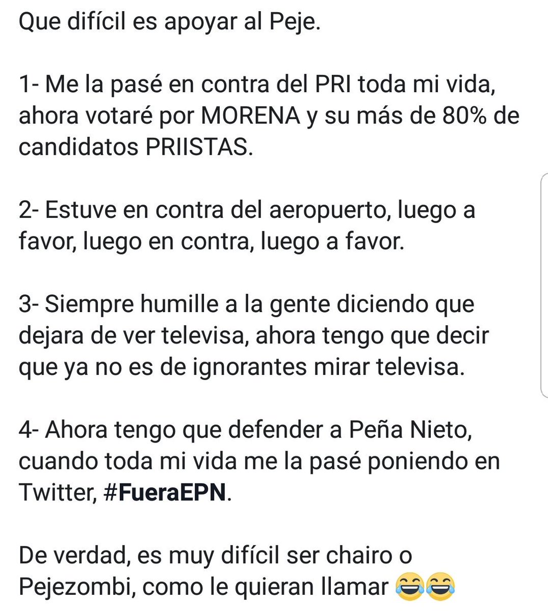 JM_Siu's tweet photo. Quién los viera, de odio al amor hay un paso: #PejeZombies #Chairos #Amlovers y #PeñaBots #PriBots unidos por la impunidad
#AnayaEsElCambio https://t.co/GiREcQMEFp