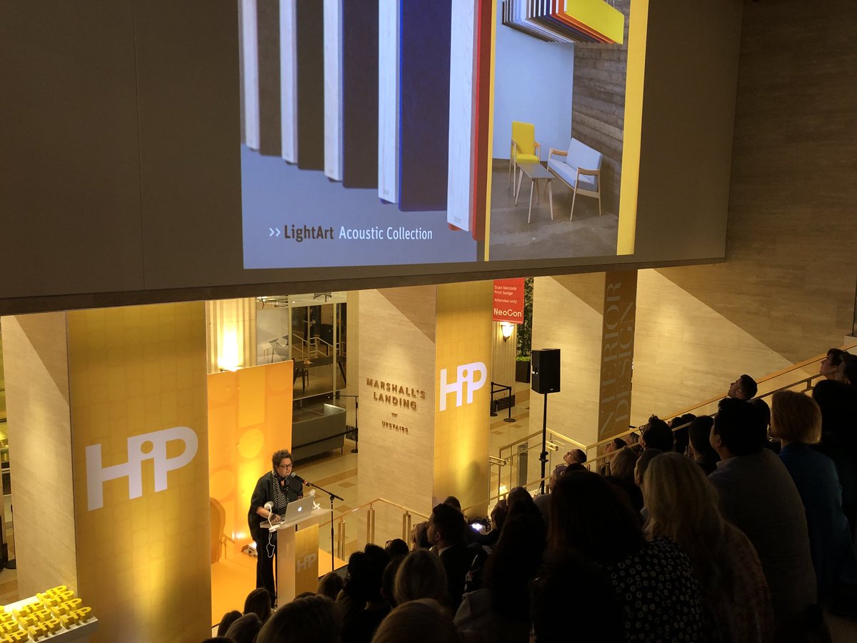 InteriorDesign's tweet photo. Interior Design editor in chief Cindy Allen announces the product winners of the #IDhipawards at NeoCon! #IDNeoCon https://t.co/t4h6RFAFua