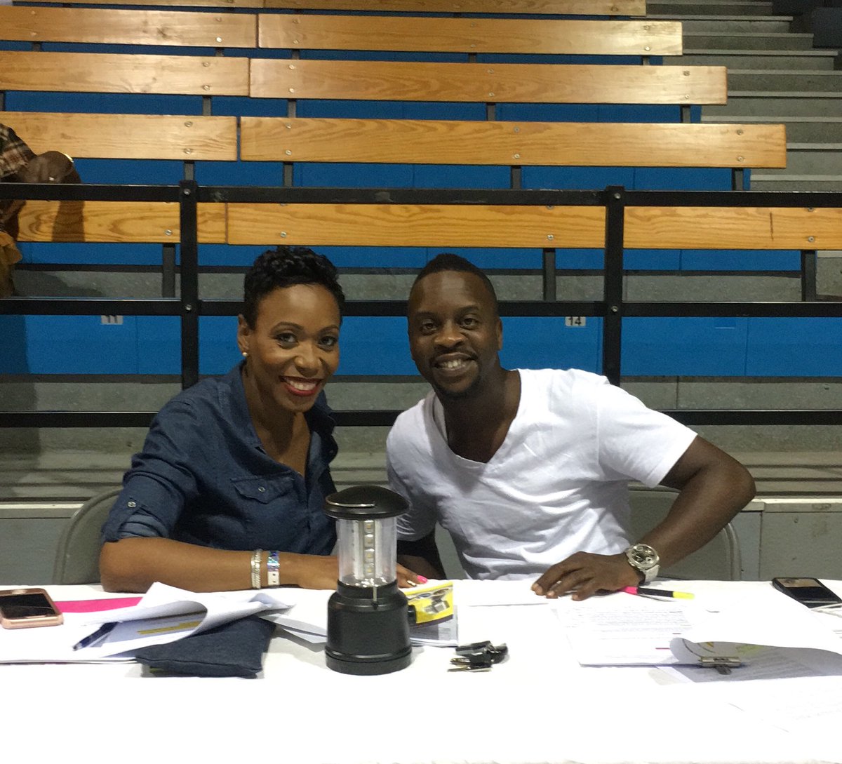 PWMPerform's tweet image. Our hosts Rochelle Cameron and Christopher Johnny Daley are ready go! 

Use #PWM2018 and #DareToCare to share your favorite moments.