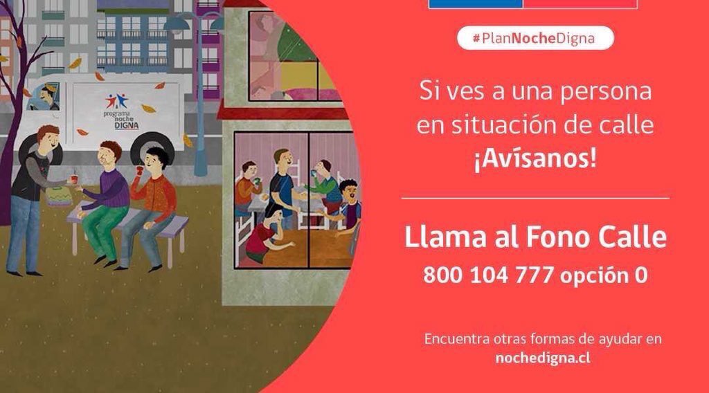 erikaoliverad's tweet photo. Recuerda que si ves a una persona en situación calle, por favor llamar al Fono Calle: 800 104 777, opción 0. #PlanNocheDigna #CHileLoHacemosTodos https://t.co/kkWElAaYw2