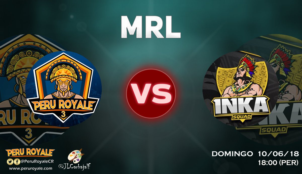 PeruRoyale3's tweet photo. 📆 Hoy, Domingo 10/06/18 🕧 18:00🇵🇪
⚔️ @PeruRoyale3 🆚 @InkaSquad
🏆 @MasterLeague_CR https://t.co/8vIRTDO73T